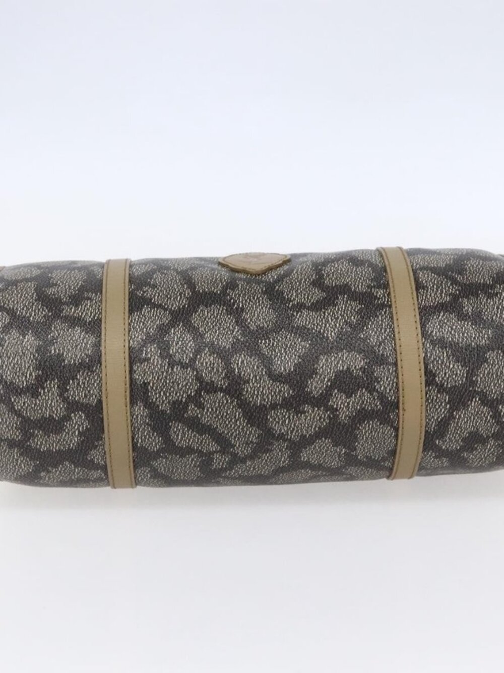 SAINT LAURENT Hand Bag PVC Canvas Gray Beige Auth fm4973 - Picture 6 of 16